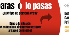 Materiales de difusión de la iniciativa ‘Lo paras o lo pasas’