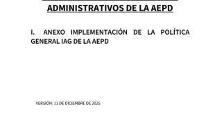 Anexo implementación de la Política General IAG de la AEPD